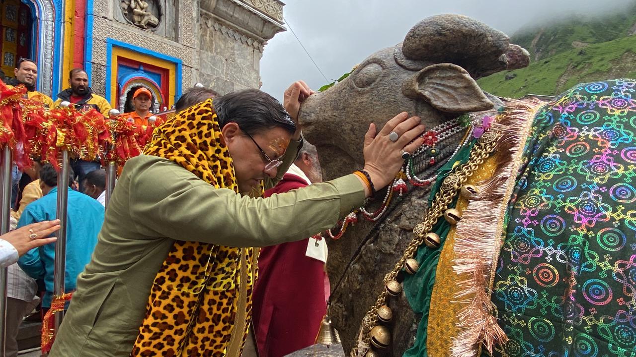 CM Dhami Visit Kedarnath