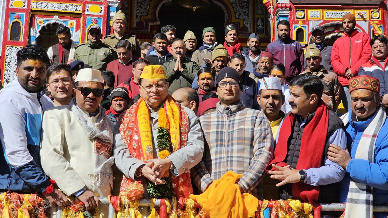 CM Dhami Visit Badrinath