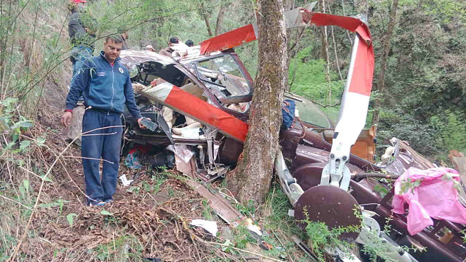 HELICOPTER CRASH IN UTTARKASHI 